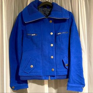 ZARA - Bomber Moto Jacket in Blue. New w/o Tag.